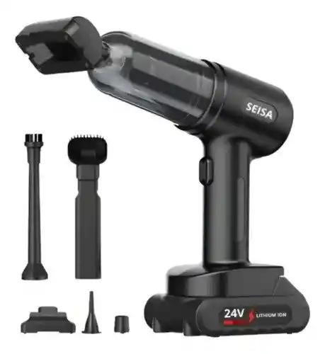 Aspiradora Para Carro Y Hogar Con Bateria De 24v