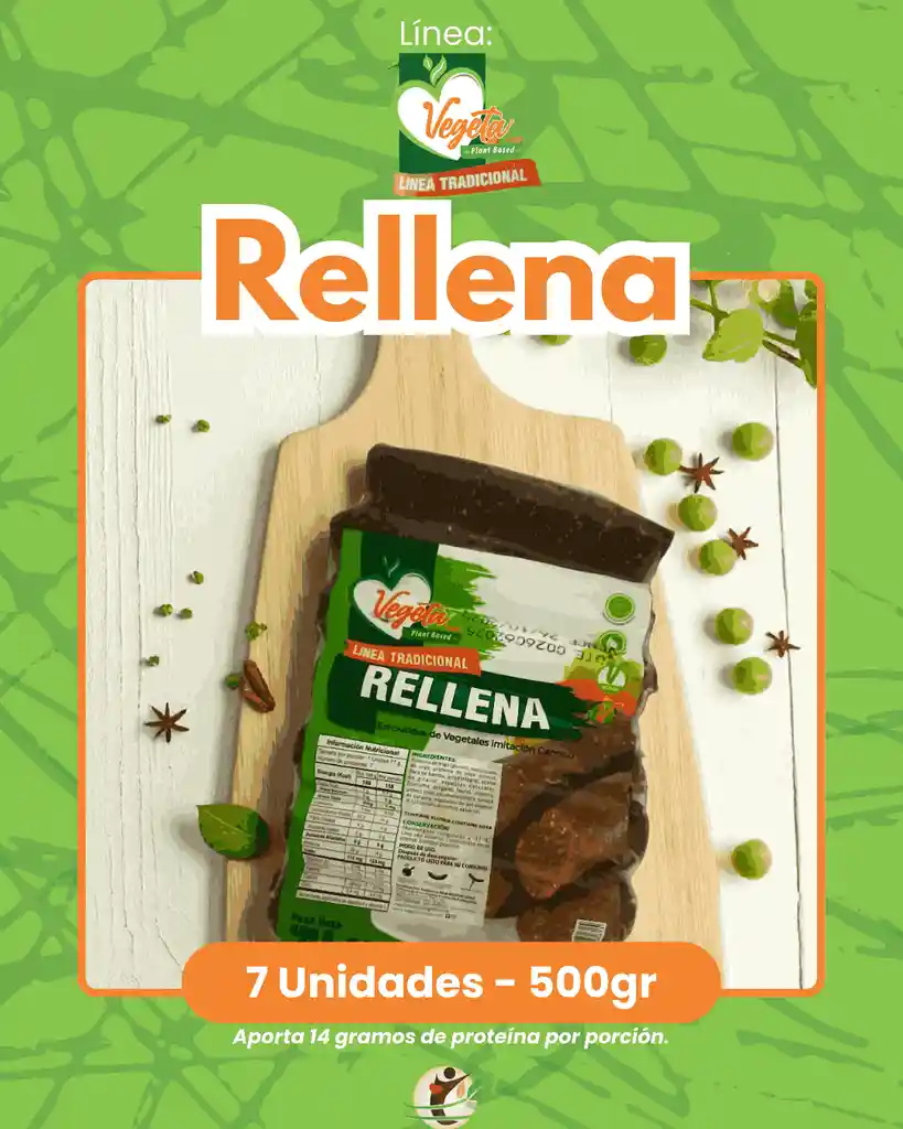 Rellena - 7 Unidades - Producto Vegano