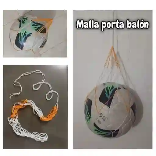 Malla Porta Balon Para Balones Pelotas Estandar. No Incluye Balon