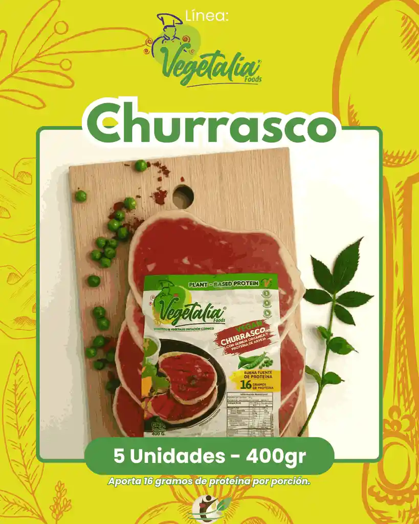 Churrasco - 5 Unidades - Producto Vegano