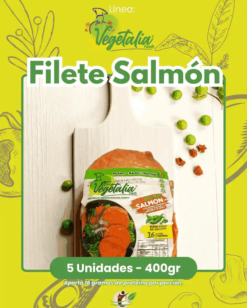 Filete Not Salmón - 5 Unidades - Producto Vegano