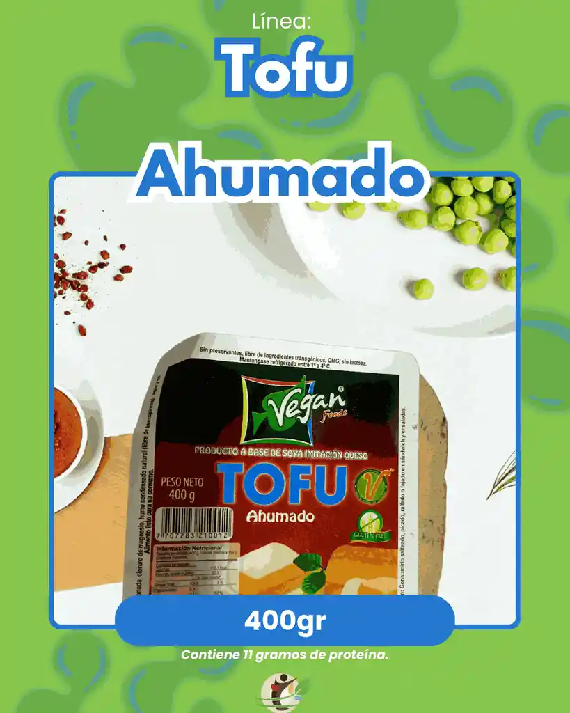Tofu Ahumado - 400gr - Producto Vegano
