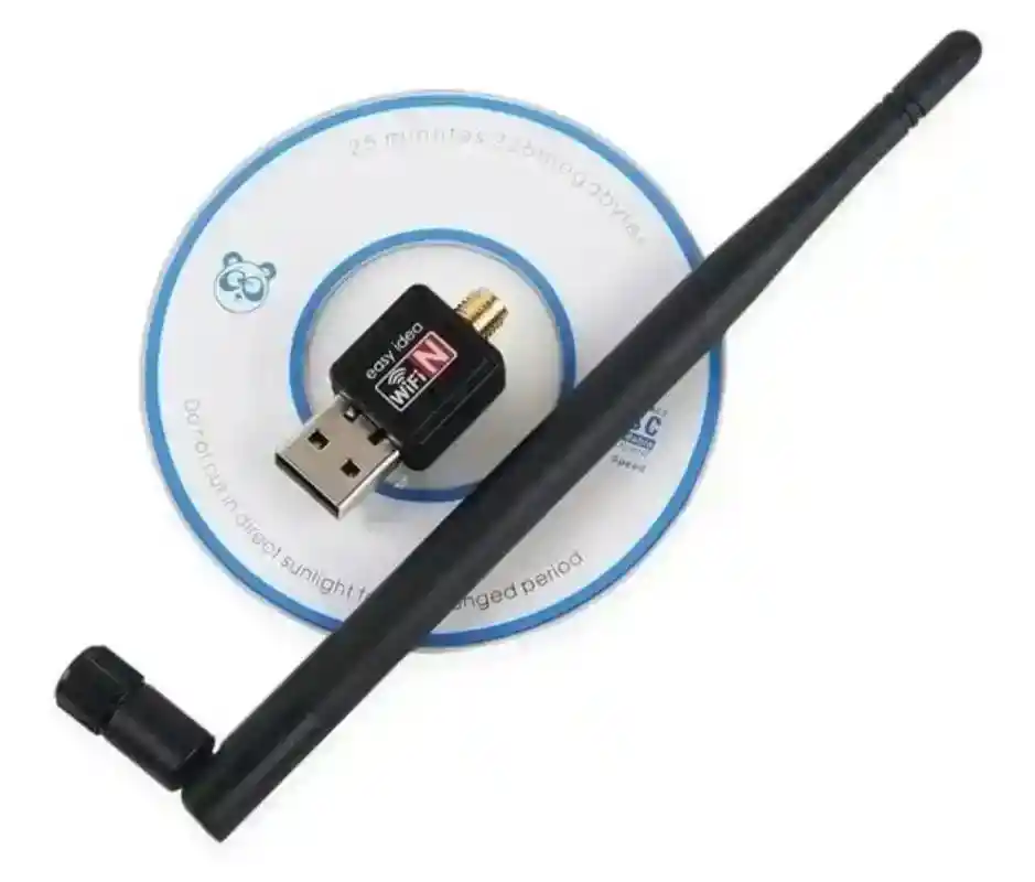 Antena Wifi Grande Para Pc Negra