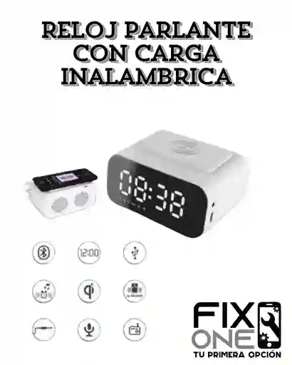 Reloj Parlante Con Carga Inalambrica