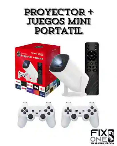 Proyector Con Juegos Mini Portatil 4k