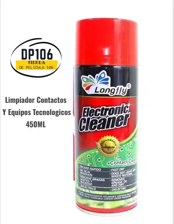 Limpiador De Contactos Y Equipos Tecnológicos – 450ml