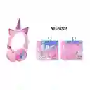 Audífono Diadema De Unicornio Bluetooth Rosado O Celeste Ah-902a