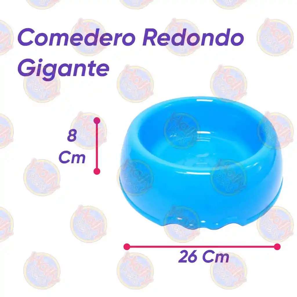 Comedero Redondo Gigante D. 26cm A. 8 Cm Verde