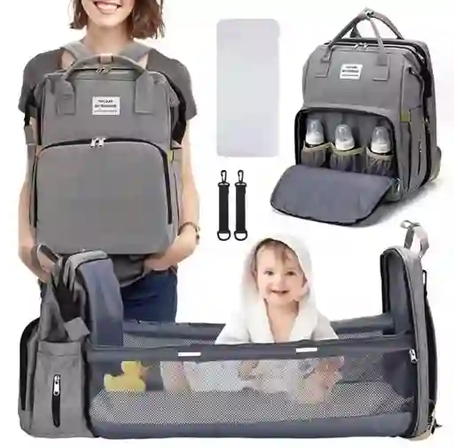 Pañalera Multifuncional Bebe Mochila Cambiador