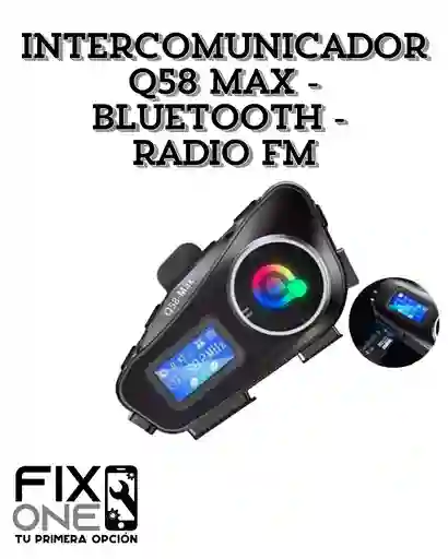 Intercomunicador Q58 Max - Bluetooth - Radio Fm
