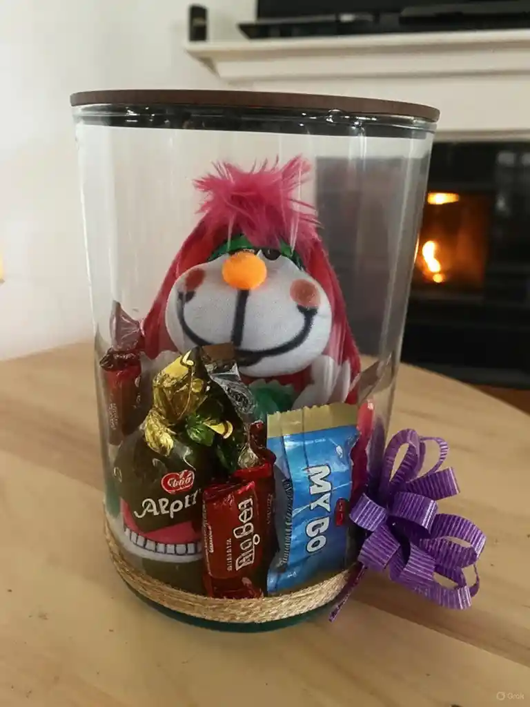 Regalo Detalle Perro De Peluche Con Corazón Y Chocolates Para Cualquier Ocasión