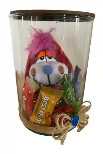 Regalo Detalle Perro De Peluche Con Corazón Y Chocolates Para Cualquier Ocasión