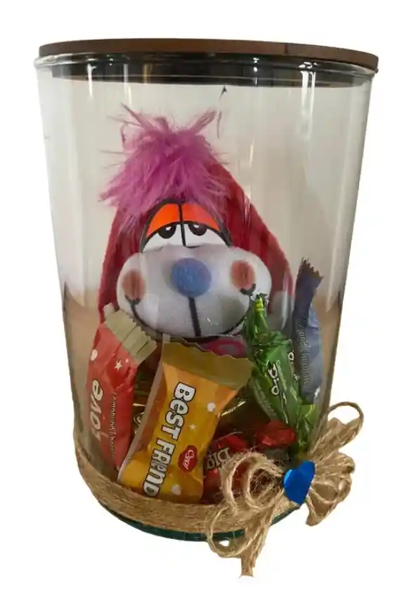 Regalo Detalle Perro De Peluche Con Corazón Y Chocolates Para Cualquier Ocasión