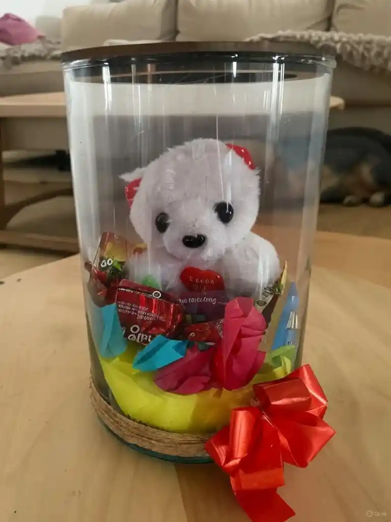 Regalo Detalle Oso De Amor Con Corazon Y Chocolates Para Cualquier Ocasión