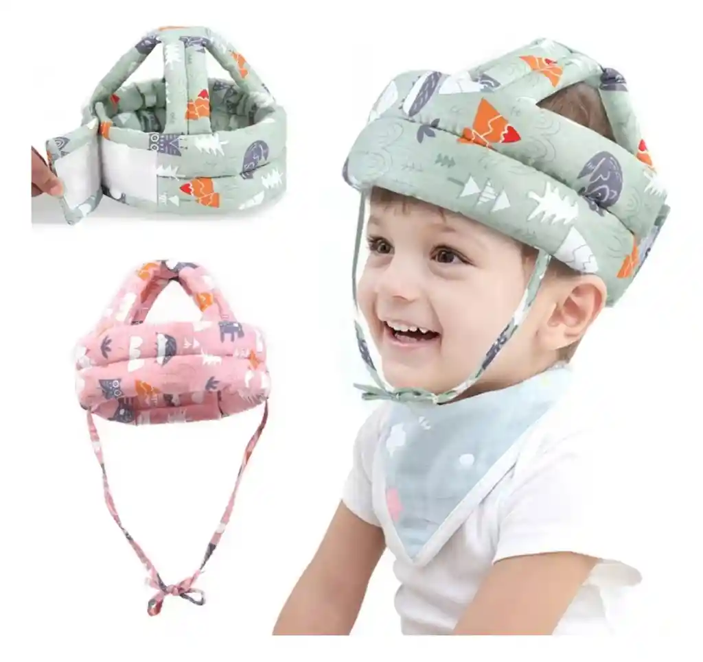 Casco Protector Para Bebes Antigolpes Ajustable