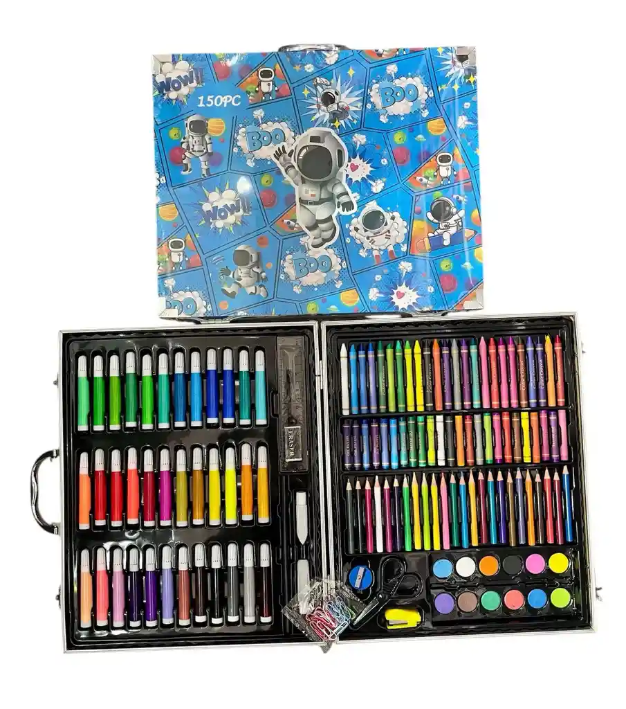 Set De Arte Para Niño De Astronauta 150 Piezas