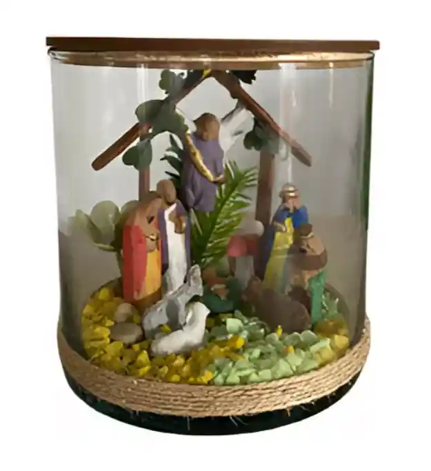 Pesebre Navidad Nacimiento Tipo Terrario