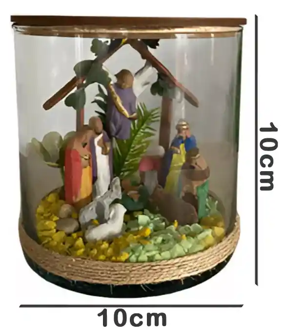 Pesebre Navidad Nacimiento Tipo Terrario