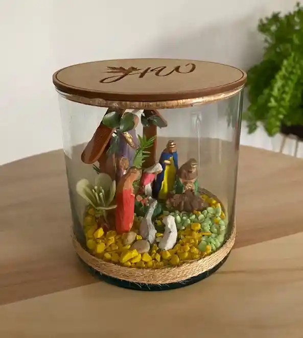 Pesebre Navidad Nacimiento Tipo Terrario