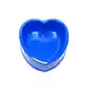 Comedero Corazón Azul