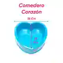 Comedero Corazón Celeste
