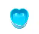 Comedero Corazón Celeste