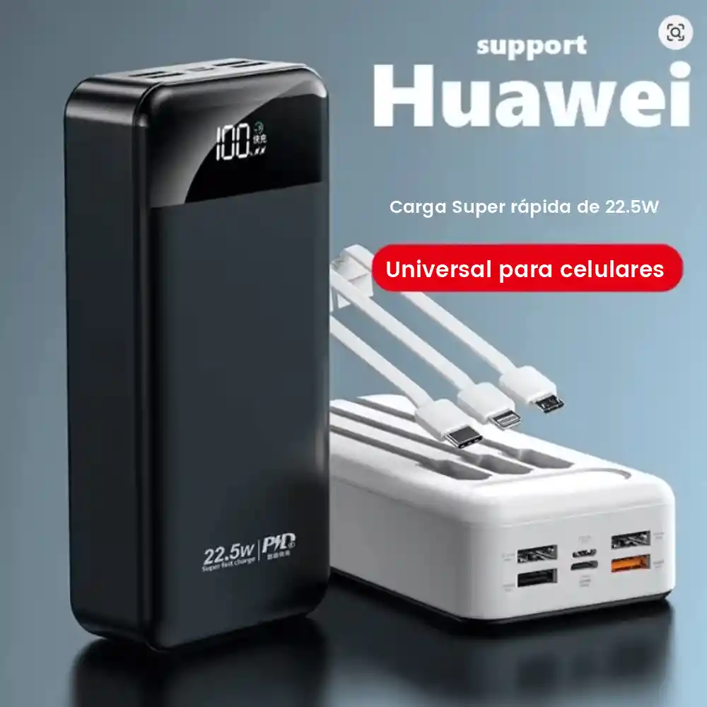 Power Bank Batería Portátil 22.5w Pd Carga Rápida 20000mah