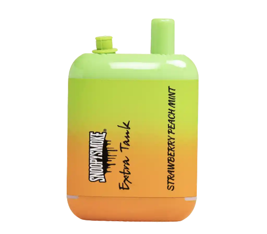 Vaporizador Desechable Snoopysmoke 15.000puff Fresa Con Durazno Mint