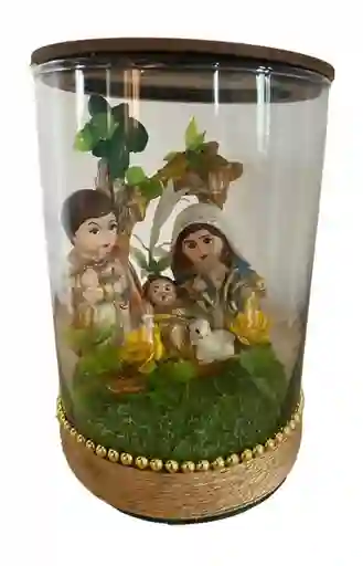 Pesebre Navidad Sagrada Familia Tipo Terrario #3