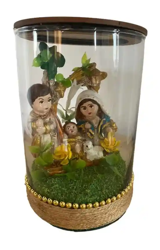 Pesebre Navidad Sagrada Familia Tipo Terrario #3
