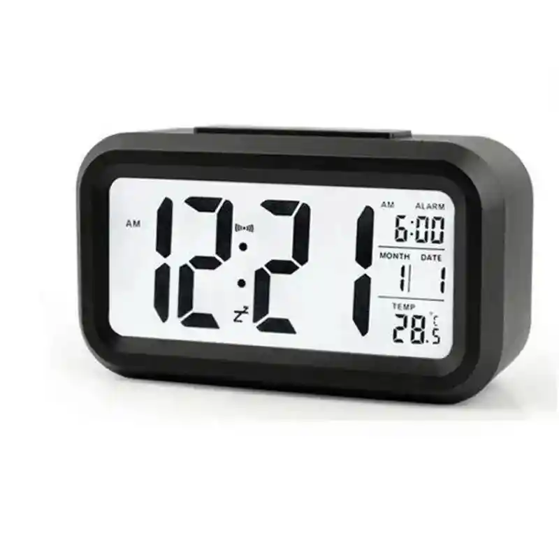 Reloj Digital Con Alarma De Mesa Colores Varios M210