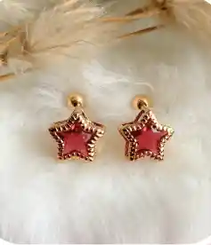 Topos Estrella Con Broche De Seguridad