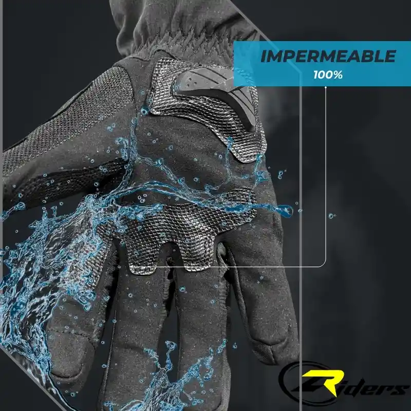 Guantes Impermeables 100% Moto Lluvia Termicos Mad Motor Disponible Talla L, M, Xl Y Xxl