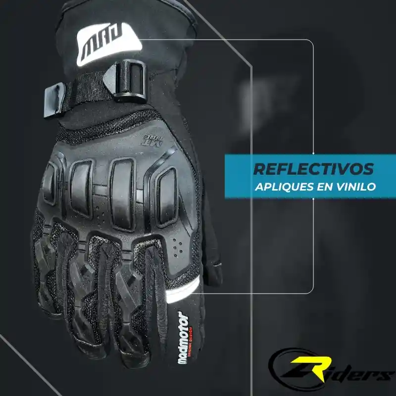 Guantes Impermeables 100% Moto Lluvia Termicos Mad Motor Disponible Talla L, M, Xl Y Xxl