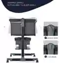 Cuna Colecho Gris Oscuro Bebe Mosquitero Mecedora Organizador Colchoneta