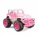 Carro Jeep Muñeca Rosa Recargable + Control Juguete Niñas