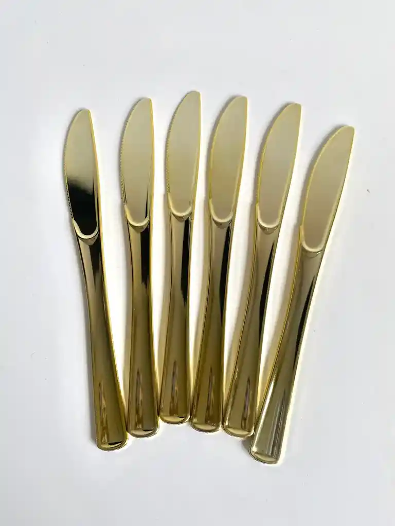 Set Cubiertos Dorados X18 Unds, Cubiertos De Lujo