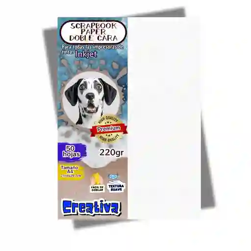 Papel Scrapbook Doble Cara 220 Gramos Tamaño A4 50 Hojas
