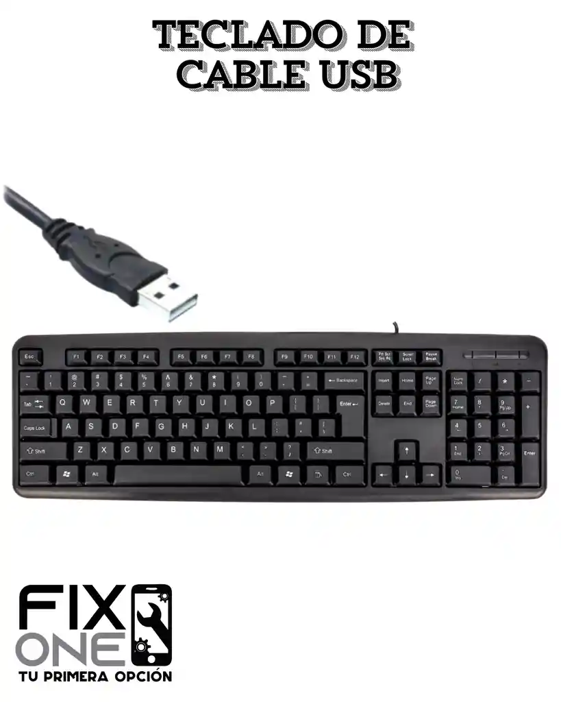 Teclado De Cable Usb
