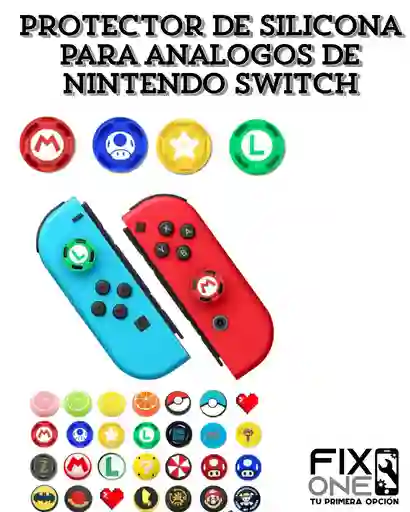 Protector De Silicona Para Analogos De Nintendo Switch