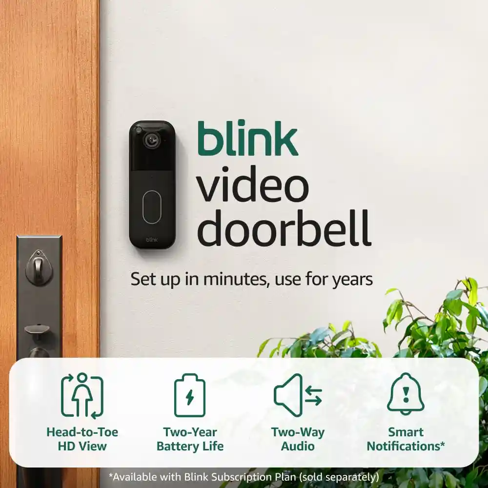 Timbre Inteligente Con Cámara Integrada Blink Calidad Premium