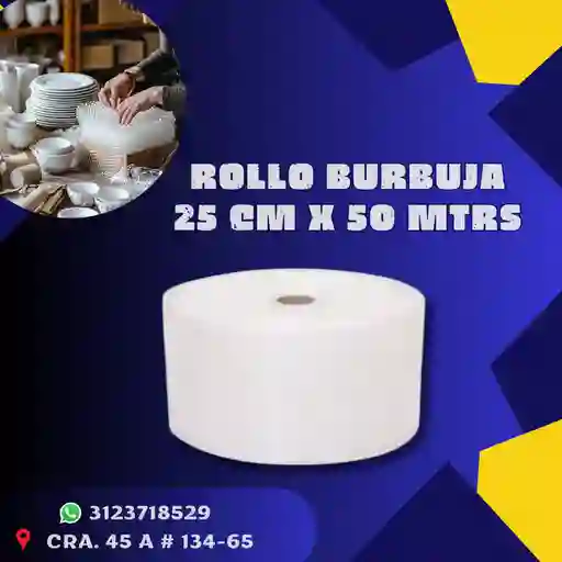 Rollo Burbuja 25 Cm X 50 Mtrs