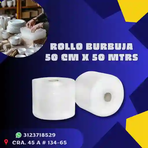 Rollo De Burbuja 50 Cm X 50 Mtrs