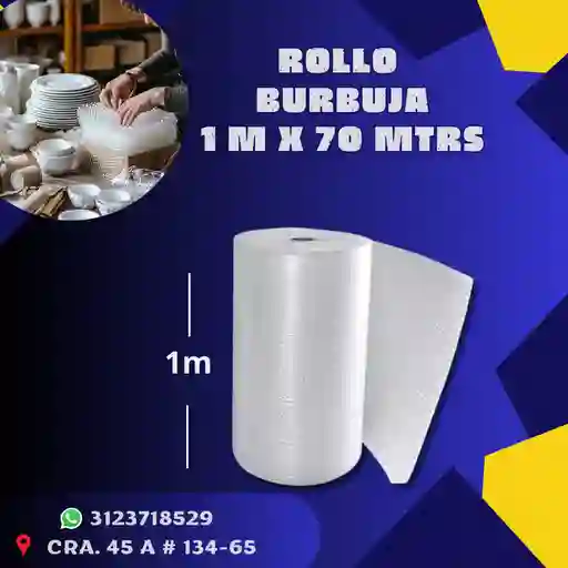 Rollo De Burbuja 1 M X 70 Mtrs