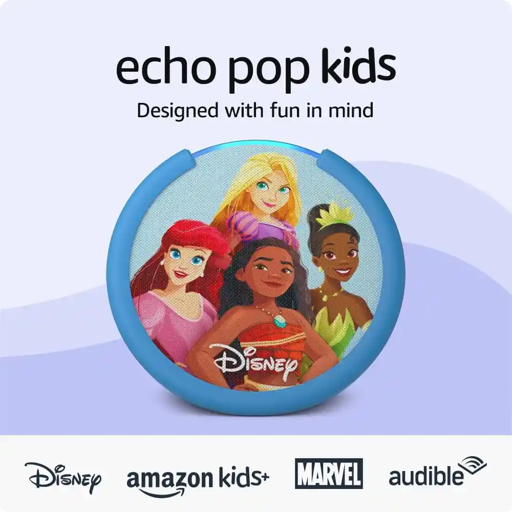 Amazon Echo Pop Kids Alexa Asistente Inteligente Princesas De Disney