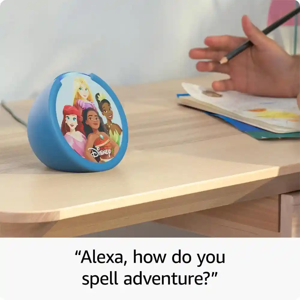 Amazon Echo Pop Kids Alexa Asistente Inteligente Princesas De Disney