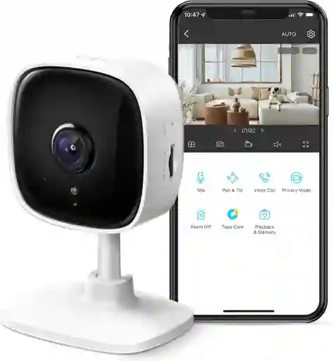Tapo Tp-link Cámara Seguridad 2k Wi-fi C110 Detecta Movimiento Audio Bidireccional Sirena Visión Nocturna