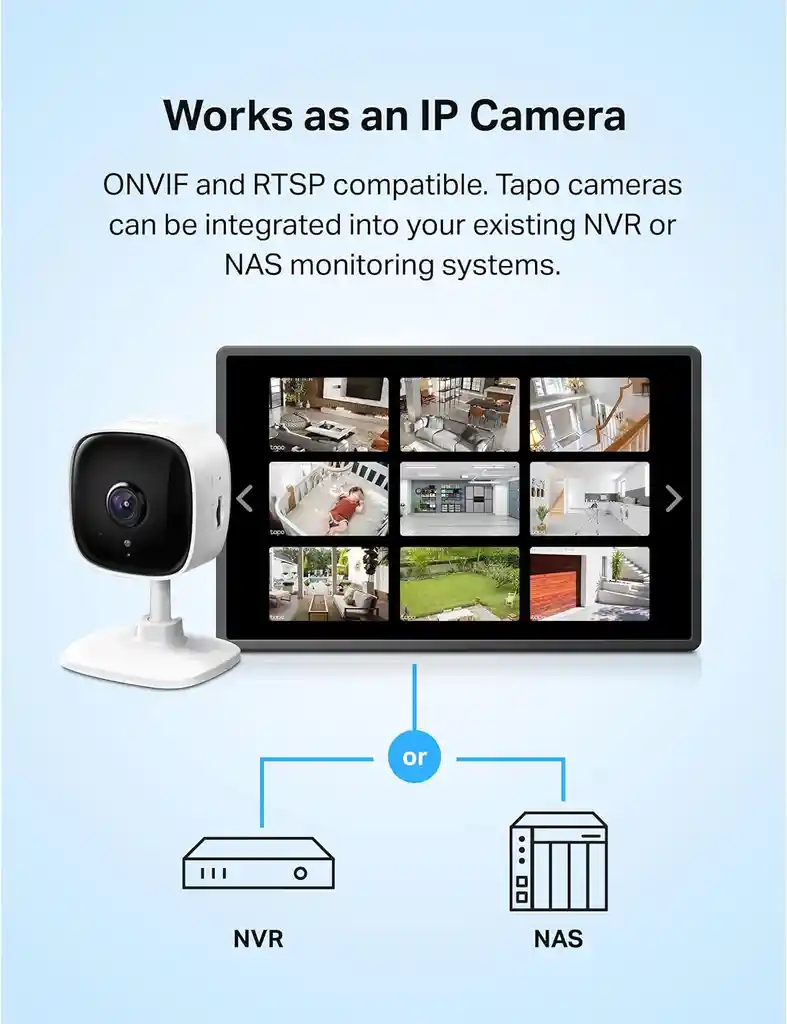 Tapo Tp-link Cámara Seguridad 2k Wi-fi C110 Detecta Movimiento Audio Bidireccional Sirena Visión Nocturna