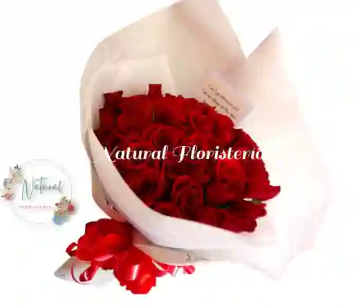 Rosas Natural 48 Rosas Rojas
