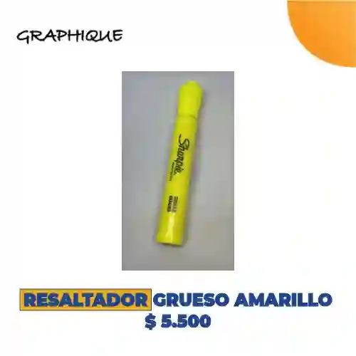 Resaltador Grueso Amarillo
